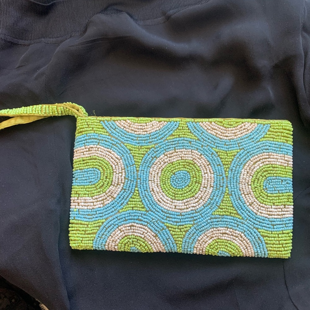 Circle Clutch Beaded Bali Boho